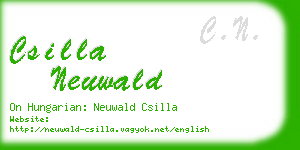 csilla neuwald business card